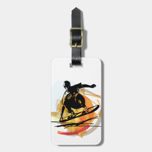 Etiqueta De Bagagem Ilustração de Sandboarding