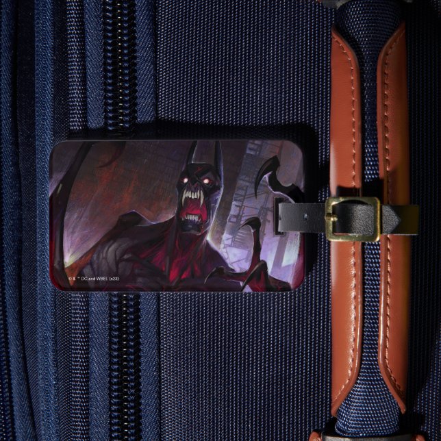 Etiqueta De Bagagem Ilustração do Vampiro Batman de Crise Infinita (Frente Insitu 4)