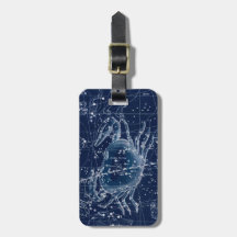 Ilustração Vintage de Sinal Zodiac do cancer