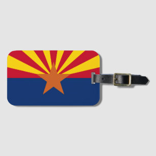Etiqueta De Bagagem Imagem de Sinalizador do Estado de arizona