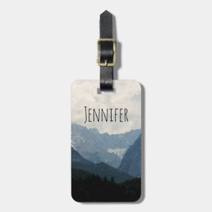 Etiqueta De Bagagem Imagem natural do País das Montanhas Alpinas