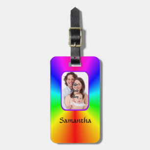 Etiqueta De Bagagem Imagens de fundo personalizadas coloridas