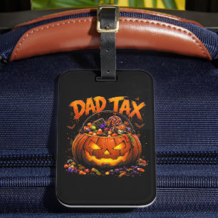 Etiqueta De Bagagem Imposto Pai Engraçado Halloween Abóbora