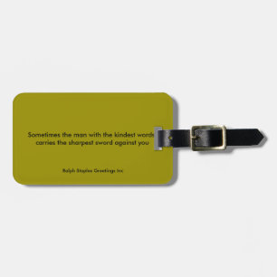 Etiqueta De Bagagem Impostor