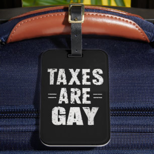 Etiqueta De Bagagem Impostos São Gay