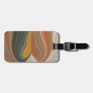 Etiqueta De Bagagem Impressão de Abstrato de Arte Retroativa