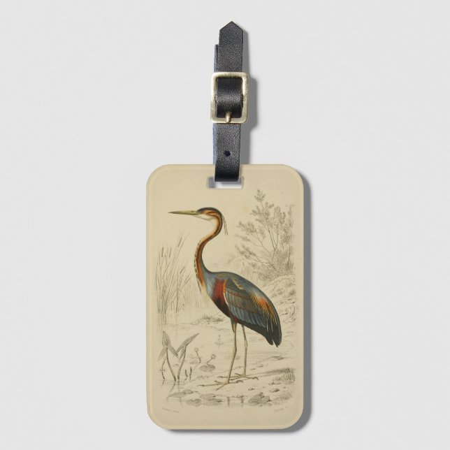 Etiqueta De Bagagem Impressão de Edouard Roxo Anítico (Frente Vertical)