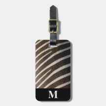 Impressão de Listra de Animal Zebra Preto Branco M