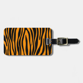 Etiqueta De Bagagem Impressão de Princeton Orange Zebra