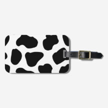 Impressão de vaca preto e branco
