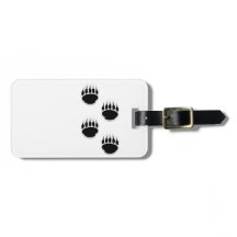 Impressões de pata de urso preto