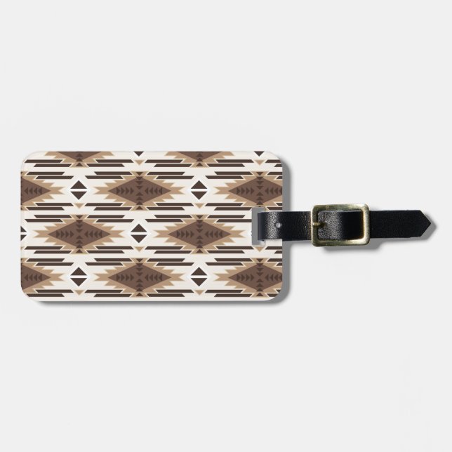 Etiqueta De Bagagem Índio americano (Frente Horizontal)