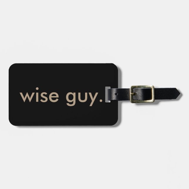 Etiqueta De Bagagem indivíduo sábio (Frente Horizontal)
