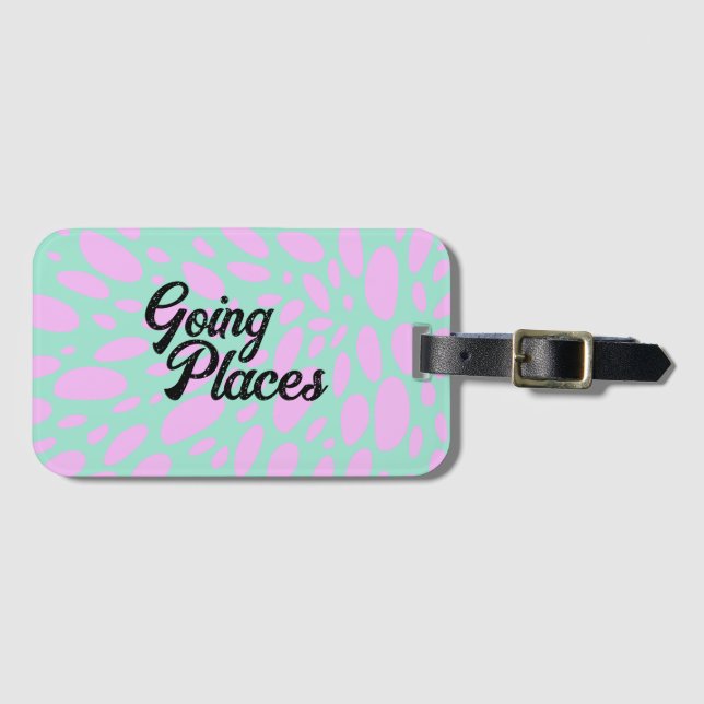 Etiqueta De Bagagem Indo a Lugares (Frente Horizontal)