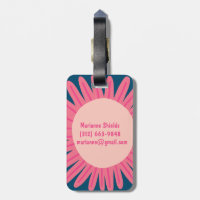 INICIAIS PERSONALIZADOS DA Daisy Flower rosa