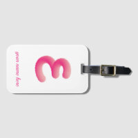inicial personalizada com monograma rosado e pelad