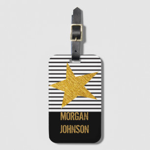 Etiqueta De Bagagem Inseto Personalizado de Ator Estrela do Ouro Holly