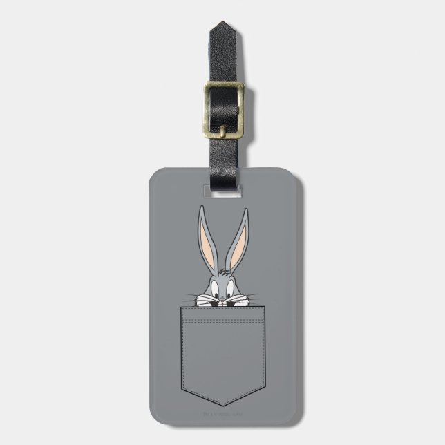 Etiqueta De Bagagem INSETOS BUNNY™ Saindo Do Bolso (Frente Vertical)