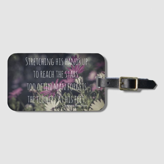 Etiqueta De Bagagem Inspiring Jeremy Bentham Quote (Frente Horizontal)