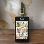 Etiqueta De Bagagem Instagram de Nome de Foto Personalizado 6<br><div class="desc">estilo viagem com esta etiqueta personalizada de 6 fotos, perfeita para mostrar suas memórias favoritas. Personalize-o com até seis das suas carinhosas fotos e o seu nome, criando um acessório funcional, mas significativo. Feita a partir de materiais duráveis, a etiqueta garante que suas bolsas sejam facilmente identificáveis enquanto adiciona um...</div>