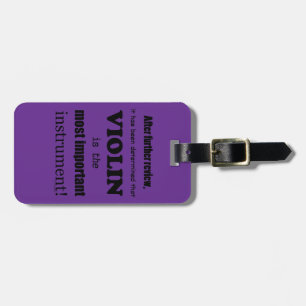 Etiqueta De Bagagem Instrumento Mais Importante Para Violino