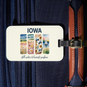 Etiqueta De Bagagem Iowa - Ainda Water & Harvest Sunshine