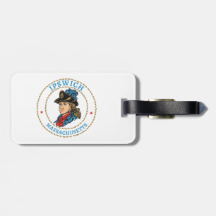 Etiqueta De Bagagem Ipswich Massachusetts Colonial