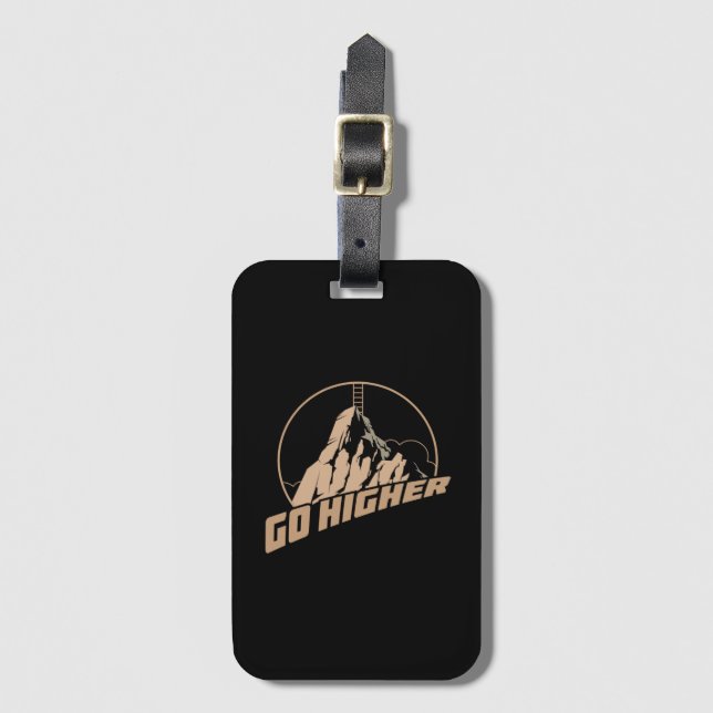 Etiqueta De Bagagem Ir Mais alto (Frente Vertical)