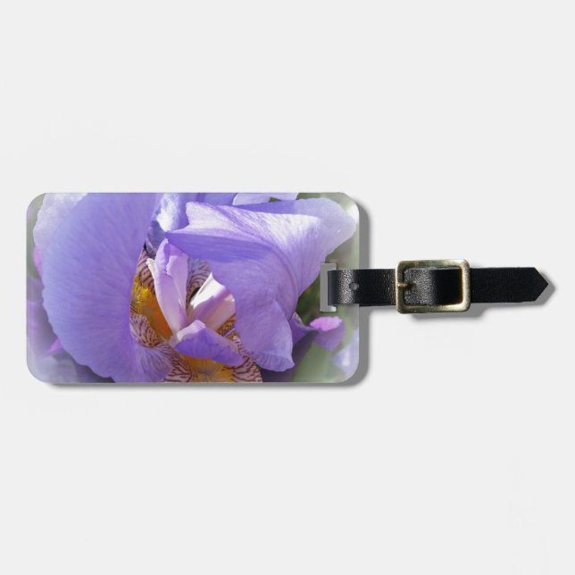 Etiqueta De Bagagem íris roxa (Frente Horizontal)