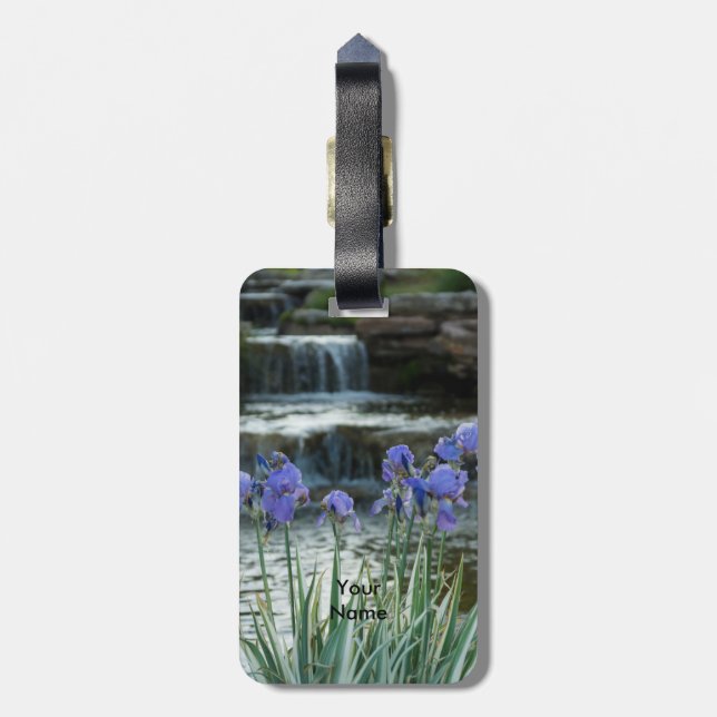 Etiqueta De Bagagem Irises Em Chateau (Traseira Vertical)