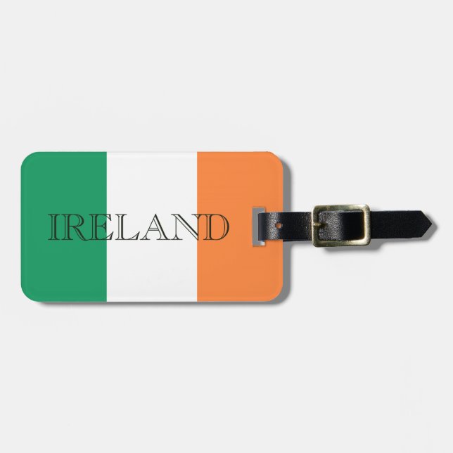 Etiqueta De Bagagem Irish Flag Ireland cd lt arc2 (Frente Horizontal)