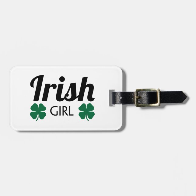 Etiqueta De Bagagem Irish Girl (Frente Horizontal)