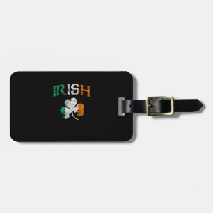 Etiqueta De Bagagem Irish Shamrock Ireland Flag Dia de São Patrício Vi