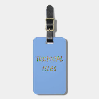 Etiqueta De Bagagem Isles Tropicais - Brwn