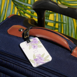Etiqueta De Bagagem Jacarandás Personalizados Flora Australiana Botâni