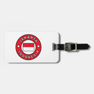 Etiqueta De Bagagem Jacarta Indonésia