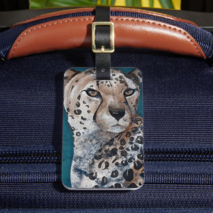 Etiqueta De Bagagem Jaguar Elegante