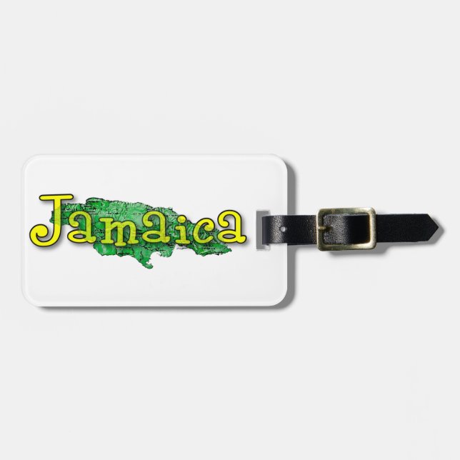 Etiqueta De Bagagem Jamaica (Frente Horizontal)
