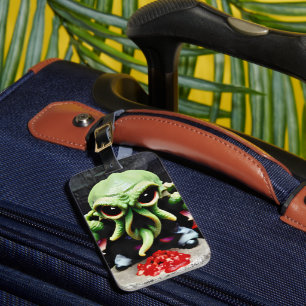 Etiqueta De Bagagem Jantar com Cthulhu
