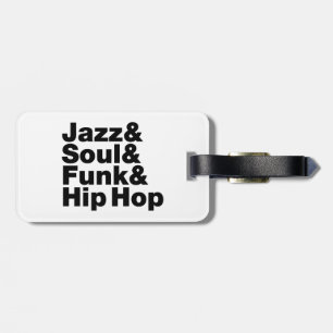 Etiqueta De Bagagem Jazz & Alma & Funk & Hip Hop