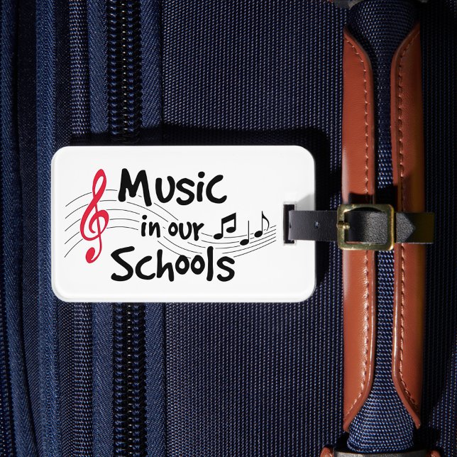 Etiqueta De Bagagem Jazz Up Your Viagem Gear (A standing ovation for Music in Our Schools. )