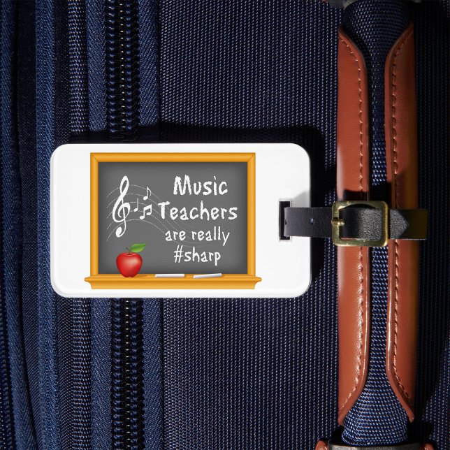 Etiqueta De Bagagem Jazz Up Your Viagem Gear (Strike up the band for Music Teachers are really sharp!)