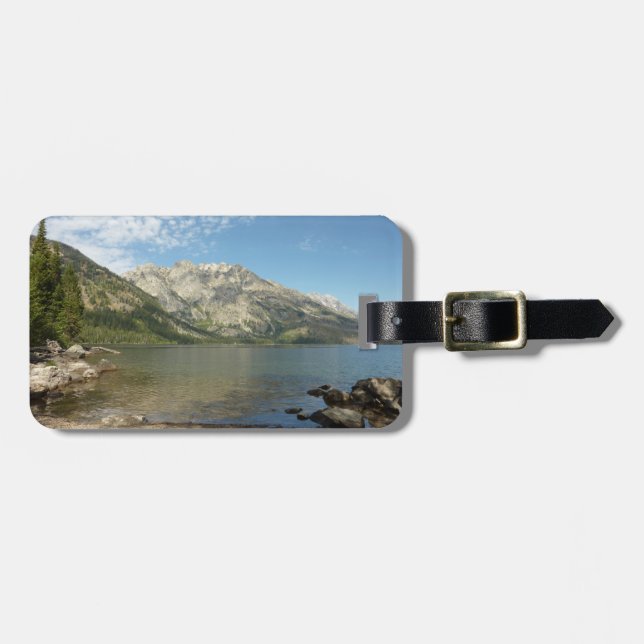 Etiqueta De Bagagem Jenny Lake no Parque Nacional Grand Teton (Frente Horizontal)