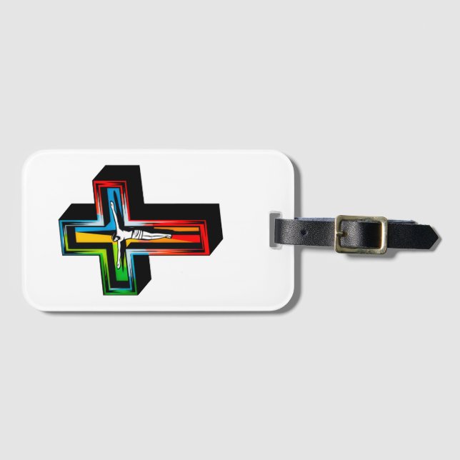 Etiqueta De Bagagem Jesus Christus  (Frente Horizontal)