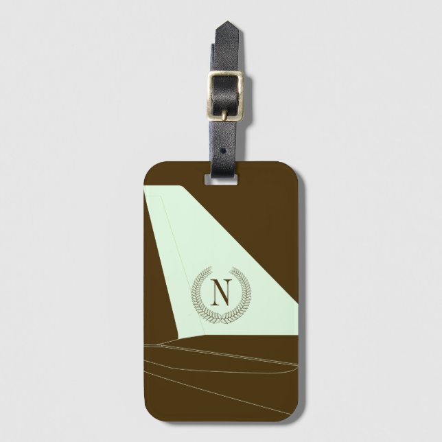 Etiqueta De Bagagem Jet-Setter (Frente Vertical)