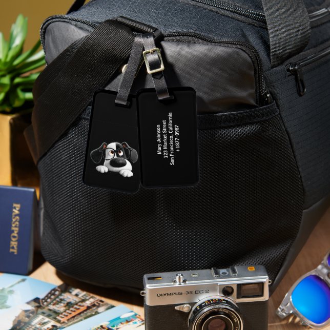 Etiqueta De Bagagem Jetset Pup™  (Frente e verso)
