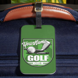 Etiqueta De Bagagem Jogador de Golfe Personalizado