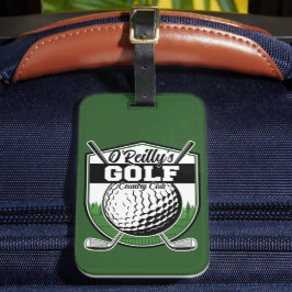 Etiqueta De Bagagem Jogador de Golfe Personalizado Pro Golf Country Cl