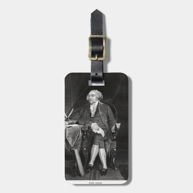 Etiqueta De Bagagem John Adams (Frente Vertical)