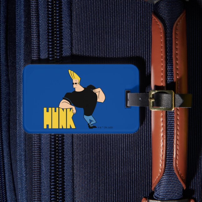 Etiqueta De Bagagem Johnny Bravo - Hunk (Frente Insitu 4)